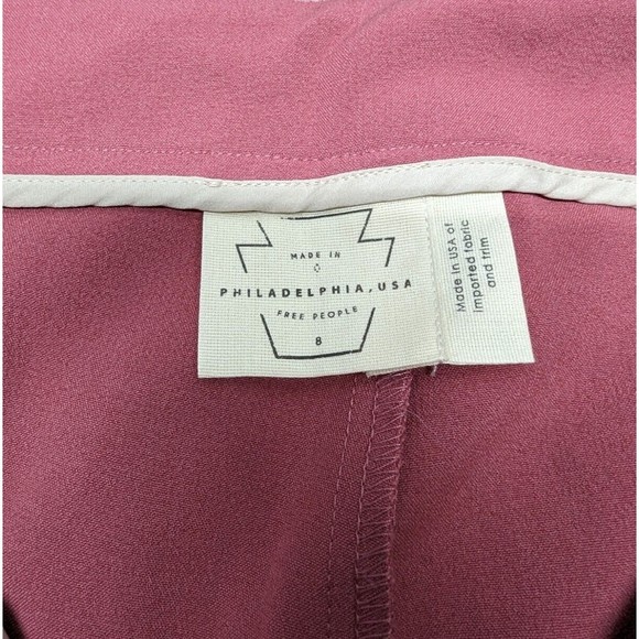 Free People Cropped Flare Leg Comfort Stretch Dress Lori Pants Women's Size 8 - Picture 12 of 12